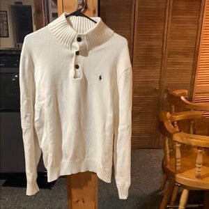 Polo by Ralph Lauren White Turtleneck Sweater